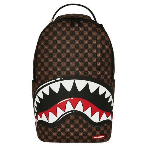 Sprayground Τσάντα πλάτης Sharks In Paris WTF Bubble Brown Check Backpack